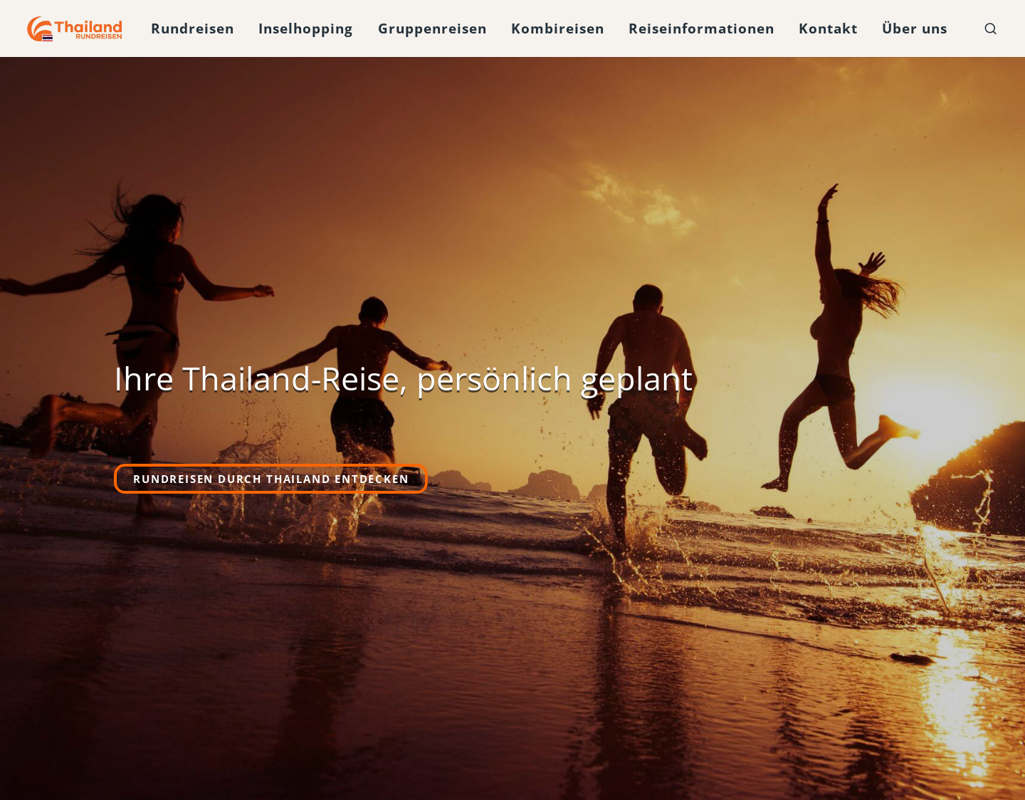 Aktuelle Website-Vorschau von Thailand-Rundreisen