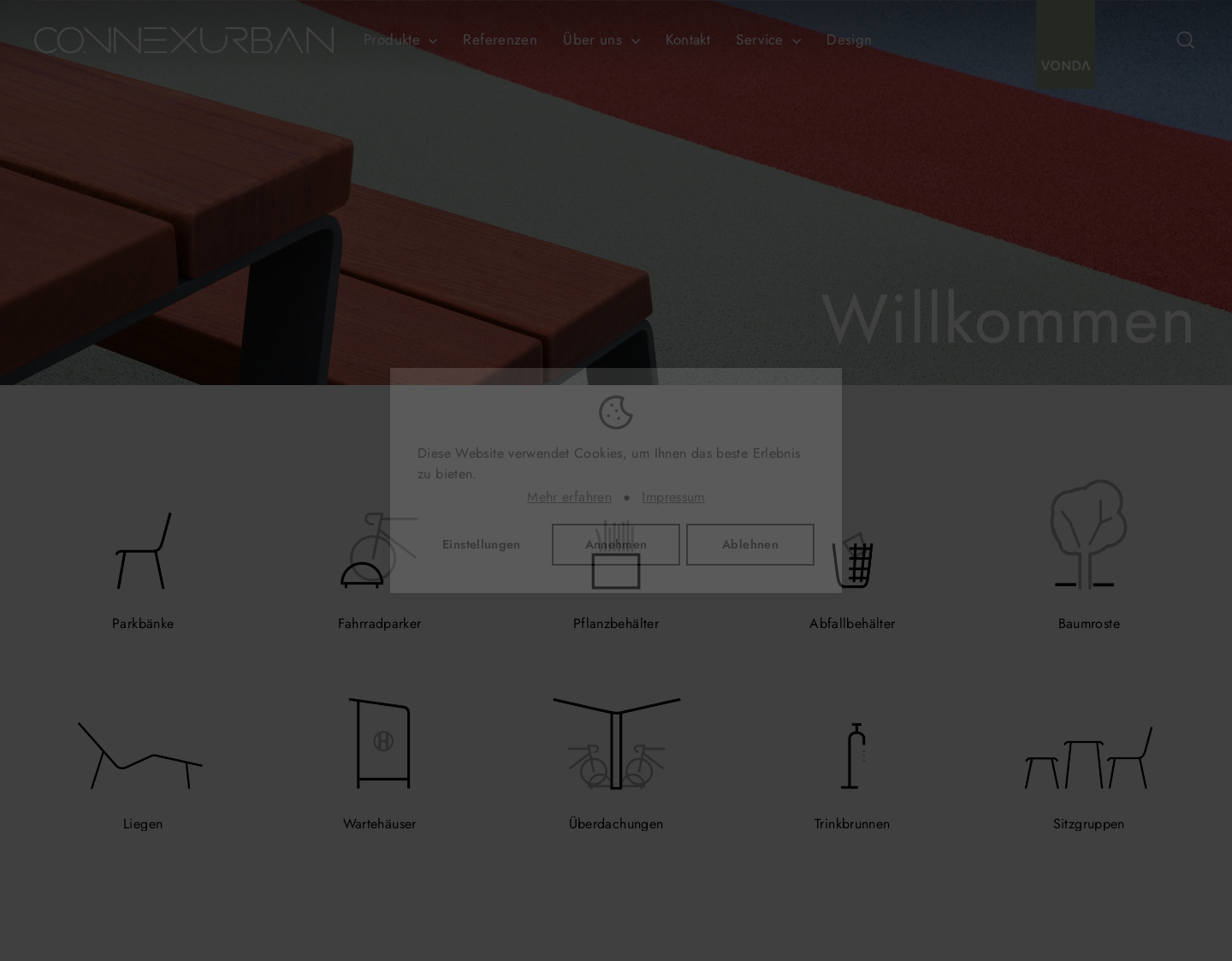 Aktuelle Website-Vorschau von Connexurban - Design & Funktionalität vereint
