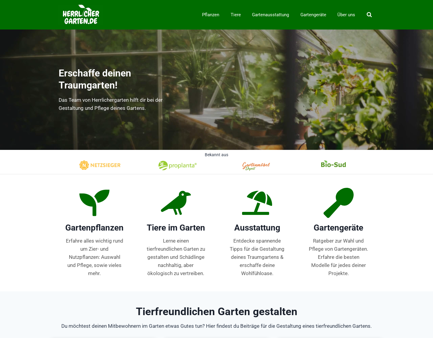 Aktuelle Website-Vorschau von Herrlichergarten - Garten Tipps & Tricks