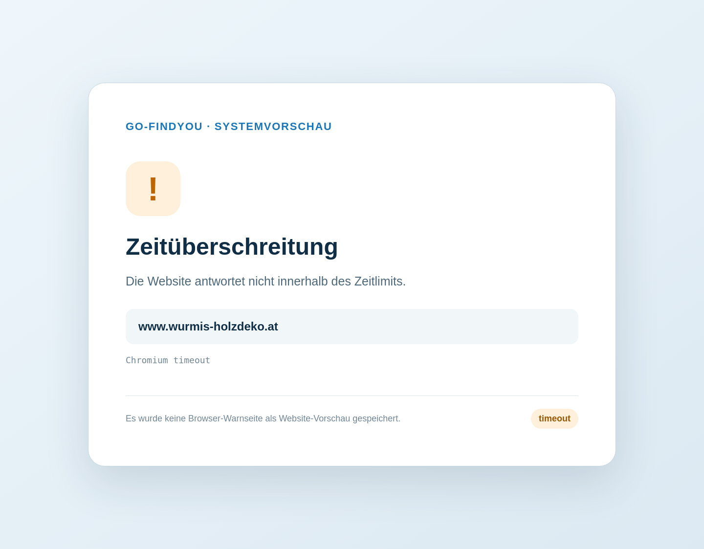Aktuelle Website-Vorschau von Wurmis-Holzdeko - Patrick Wurm
