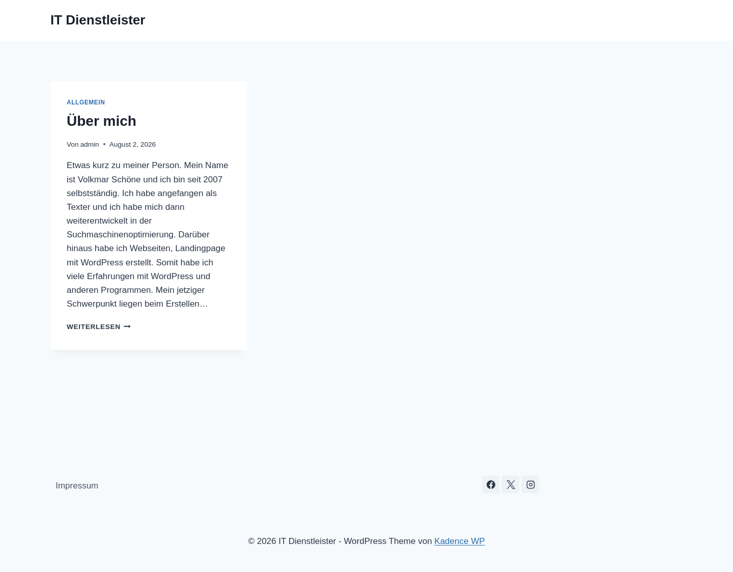 Aktuelle Website-Vorschau von Blog von Volkmar Schöne