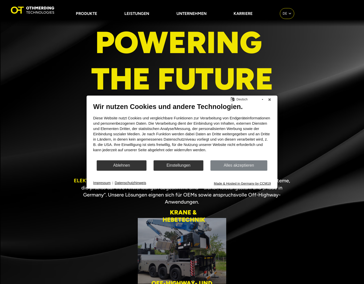 Aktuelle Website-Vorschau von Othmerding