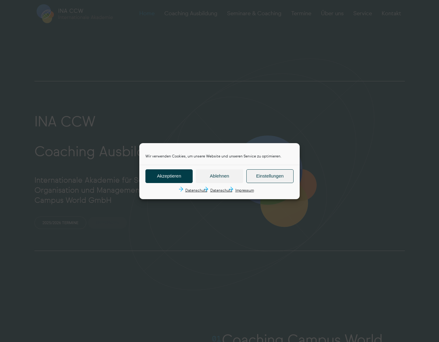 Aktuelle Website-Vorschau von Coaching Ausbildung Berlin