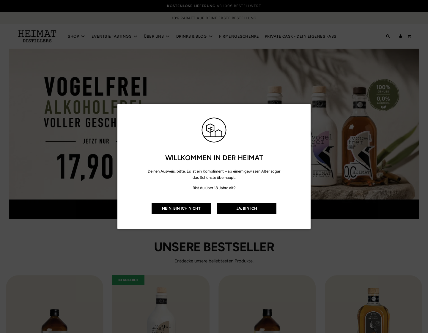 Aktuelle Website-Vorschau von HEIMAT GbR