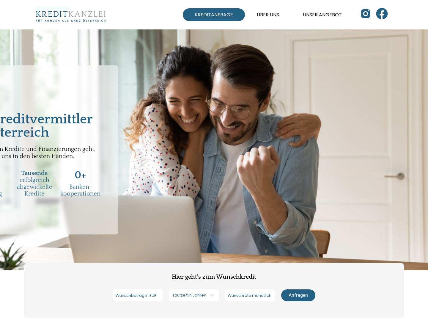 Aktuelle Website-Vorschau von Kreditkanzlei Neuhauser GmbH