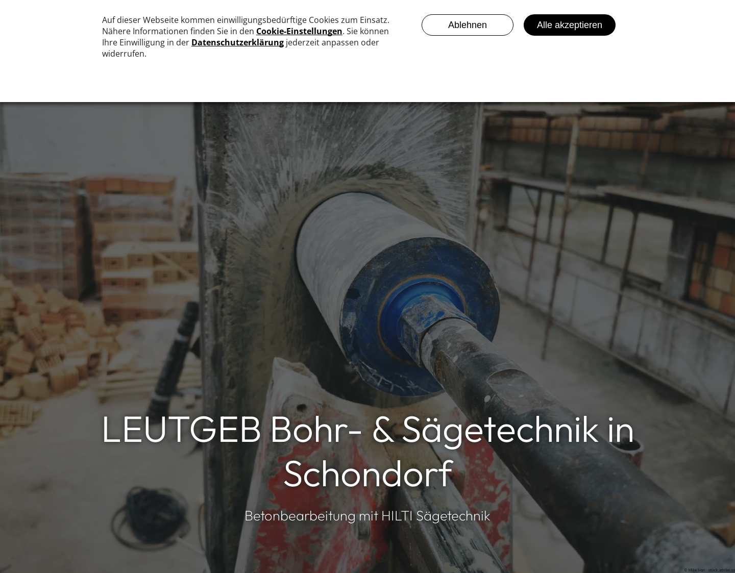 Aktuelle Website-Vorschau von LEUTGEB Bohr- und Sägetechnik GmbH