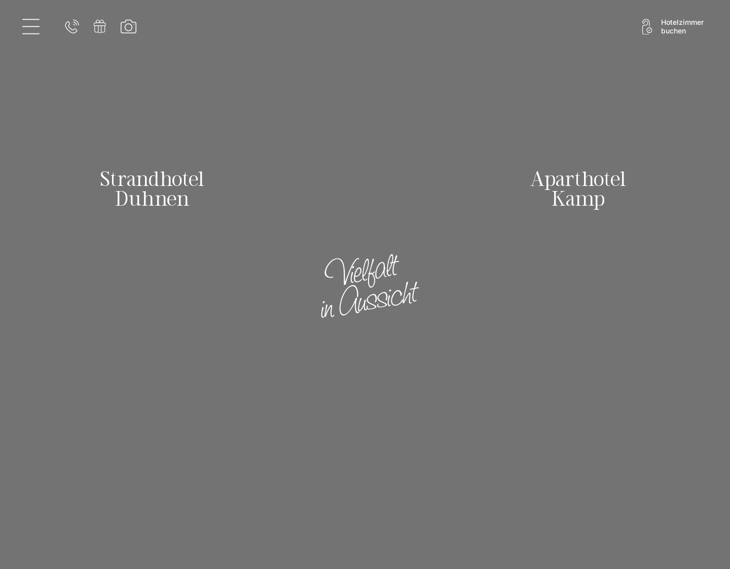 Aktuelle Website-Vorschau von Strandhotel Duhnen