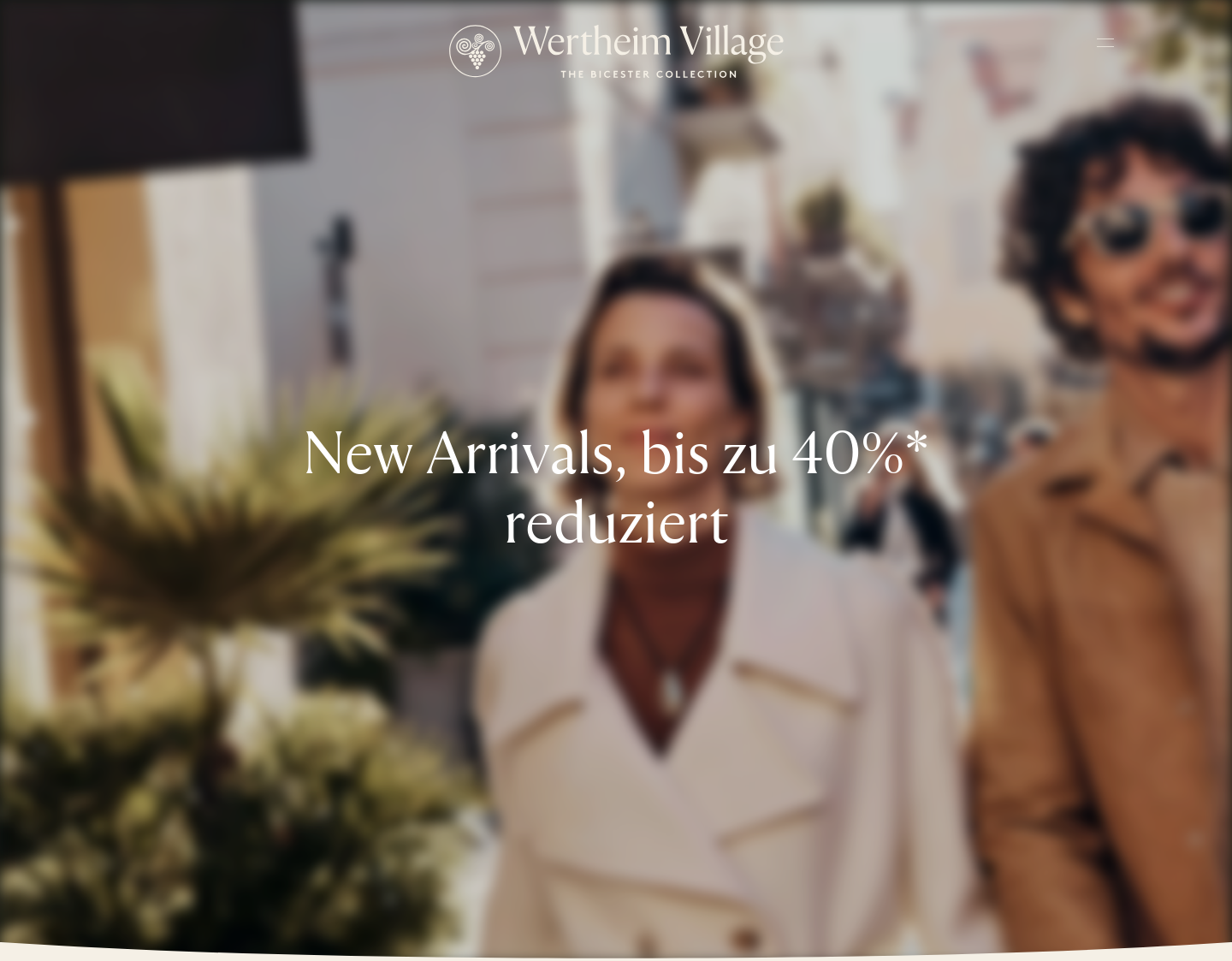 Aktuelle Website-Vorschau von Wertheim Village