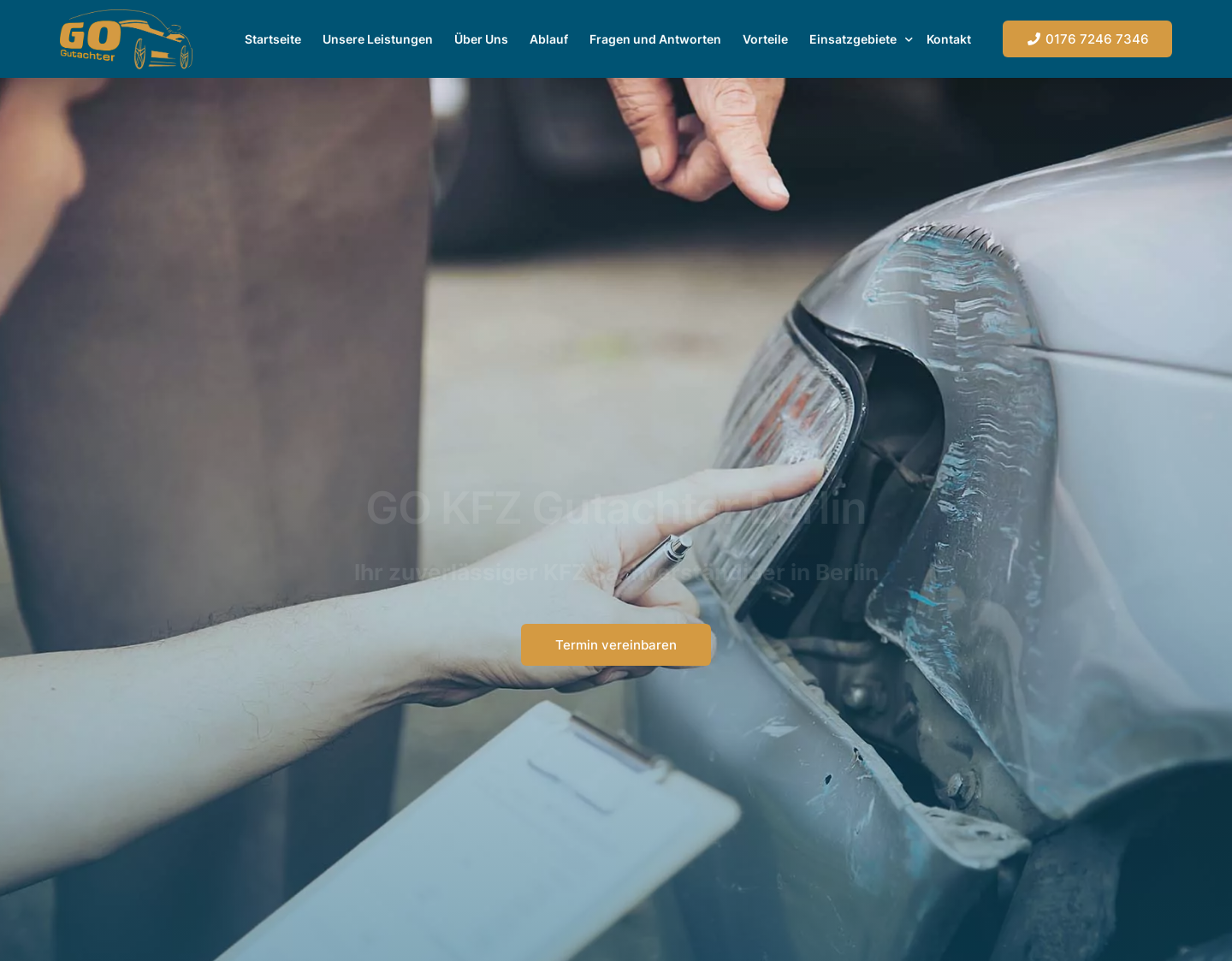 Aktuelle Website-Vorschau von Go Kfz Gutachter Berlin