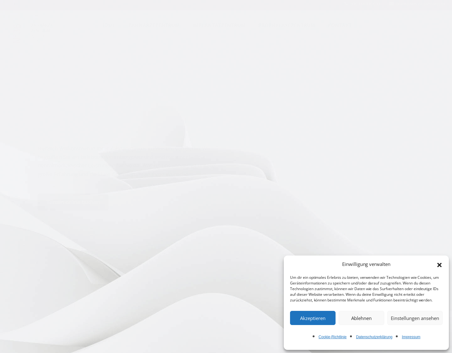Aktuelle Website-Vorschau von Zahnarztzentrum am Wittenbergplatz