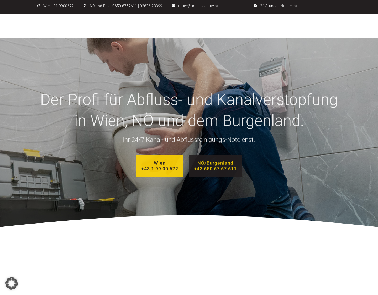 Aktuelle Website-Vorschau von KANALSECURITY KG