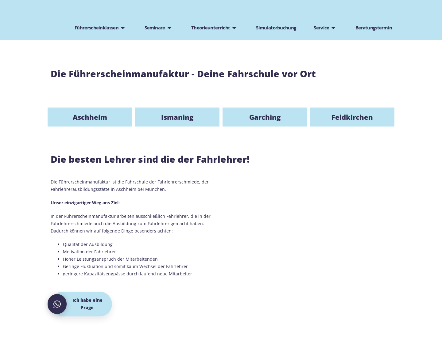 Aktuelle Website-Vorschau von Führerscheinmanufaktur GmbH