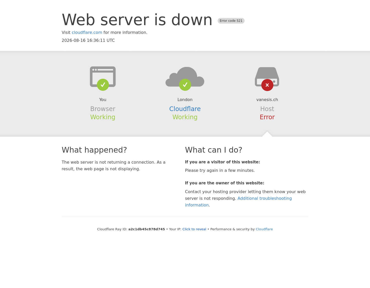 Aktuelle Website-Vorschau von VANESI?S SECRETS