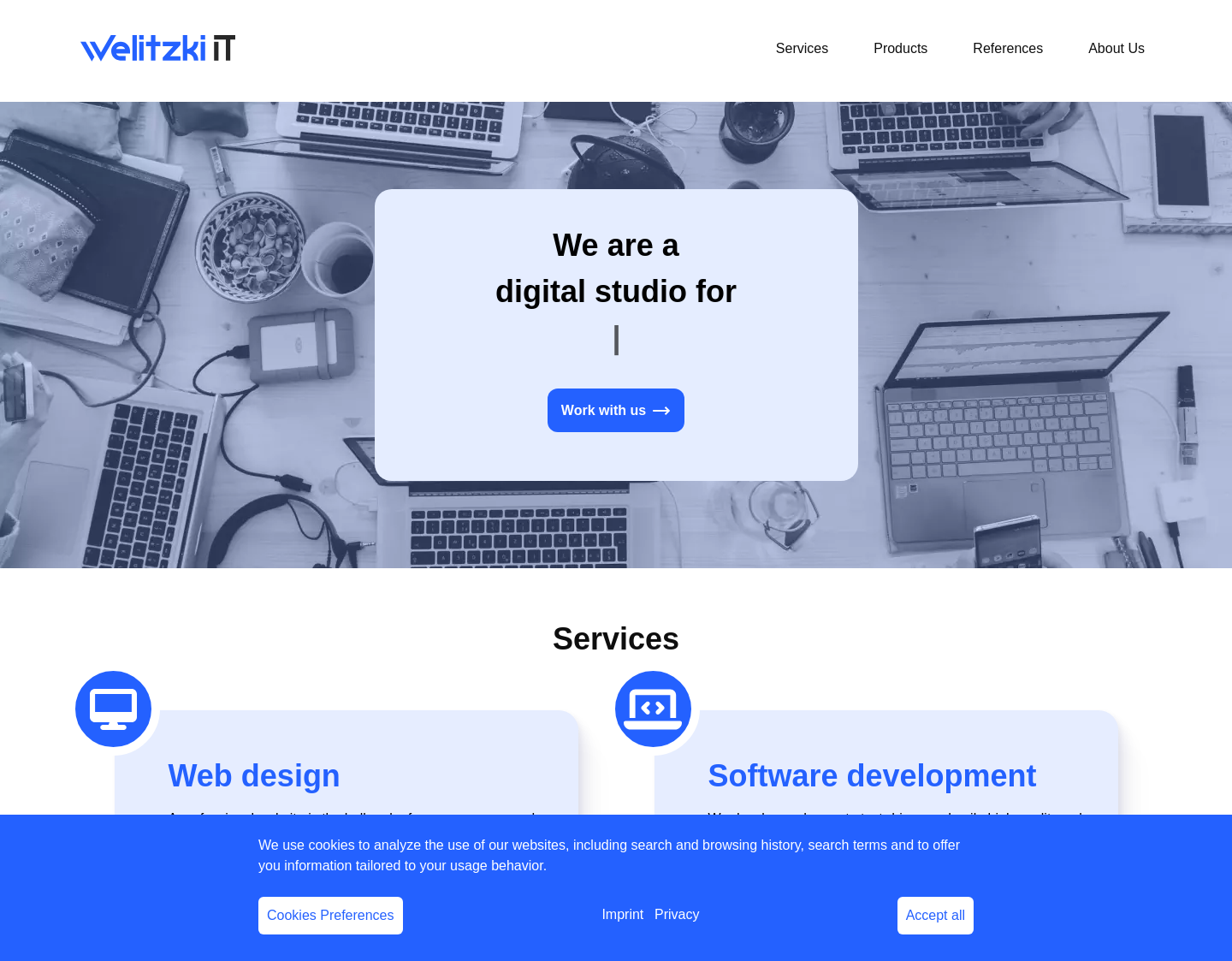 Aktuelle Website-Vorschau von Digitales Studio für IT-Dienstleistungen