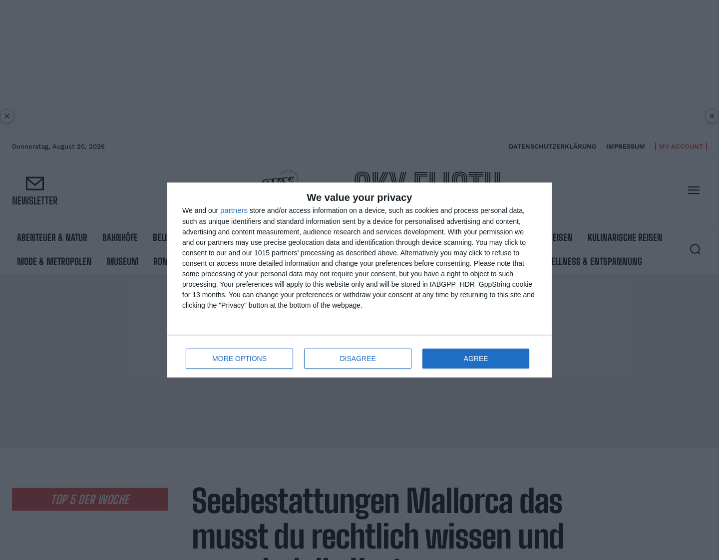 Aktuelle Website-Vorschau von Islumar-Seebestattungen