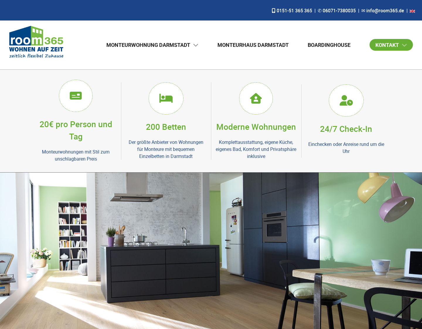 Aktuelle Website-Vorschau von Zuhause auf Zeit