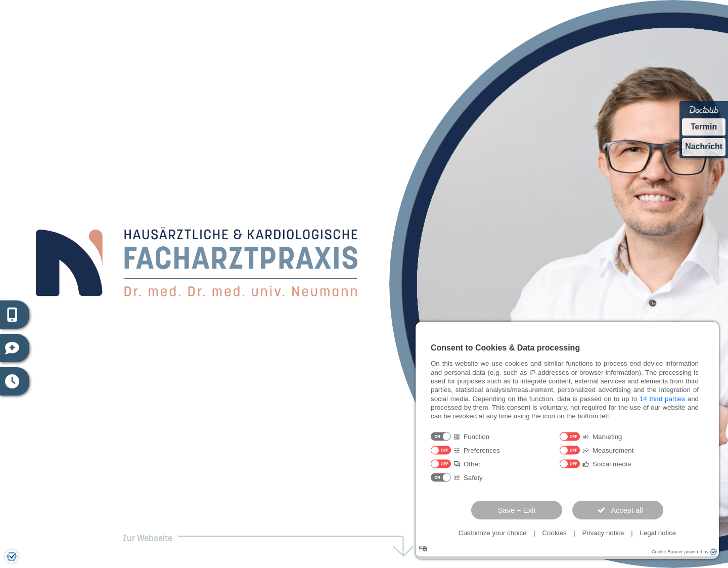 Aktuelle Website-Vorschau von Karl-Michael Schmid Arzt für Innere Medizin