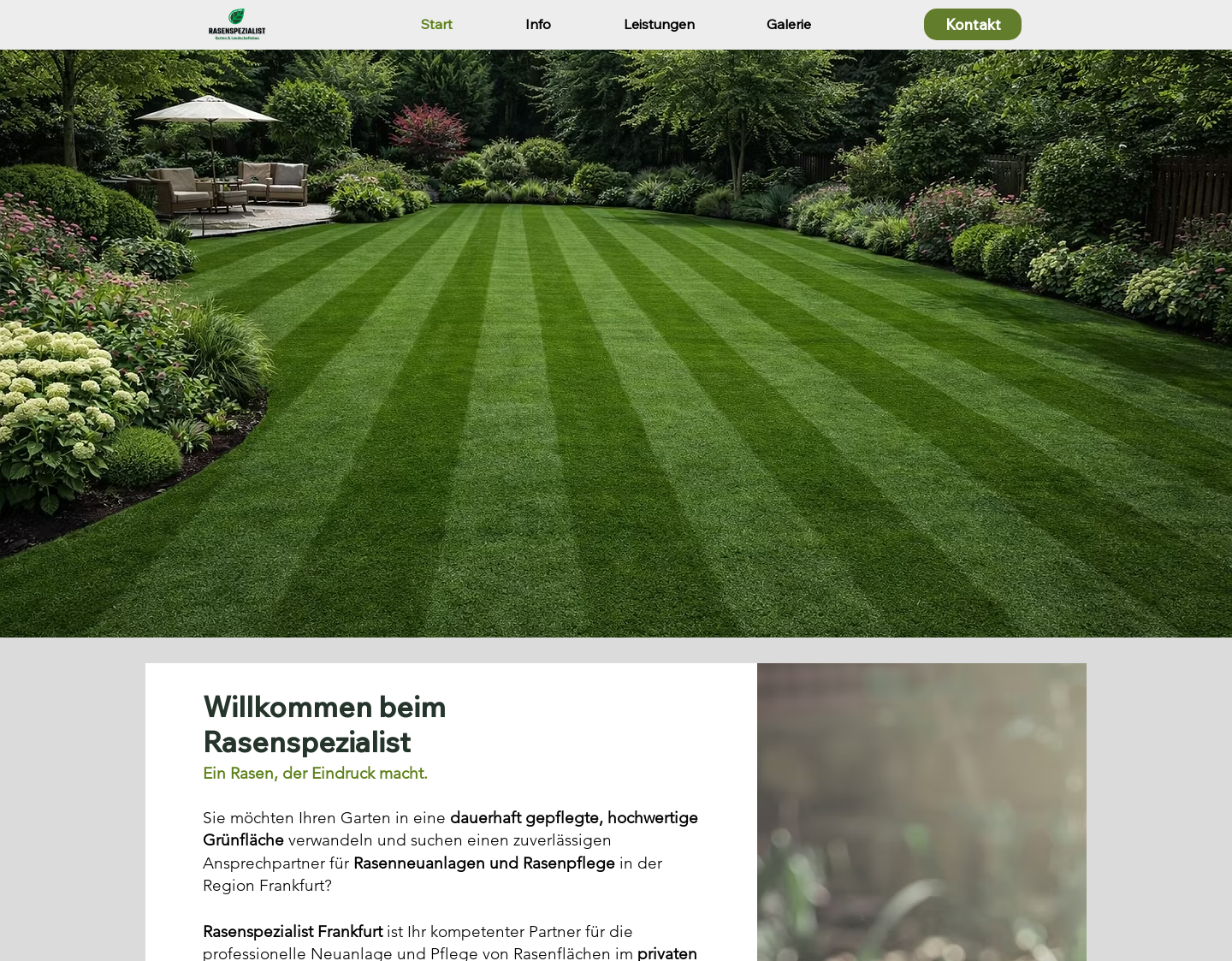 Aktuelle Website-Vorschau von Rasenspezialist -
