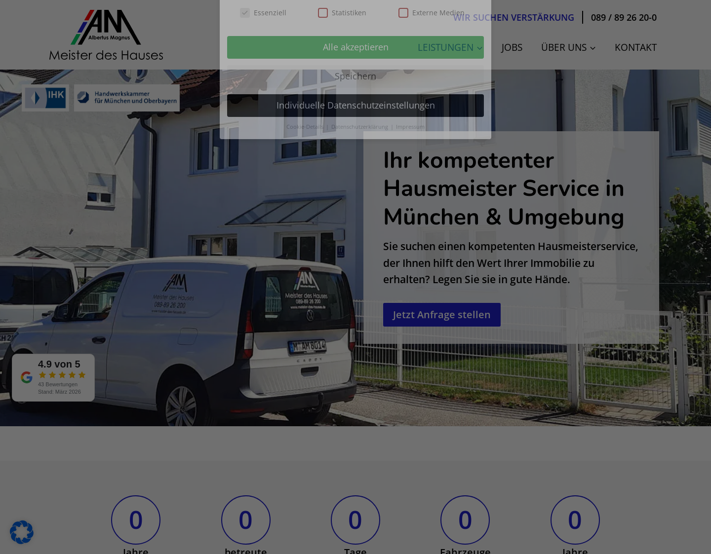 Aktuelle Website-Vorschau von AM Albertus Magnus GmbH