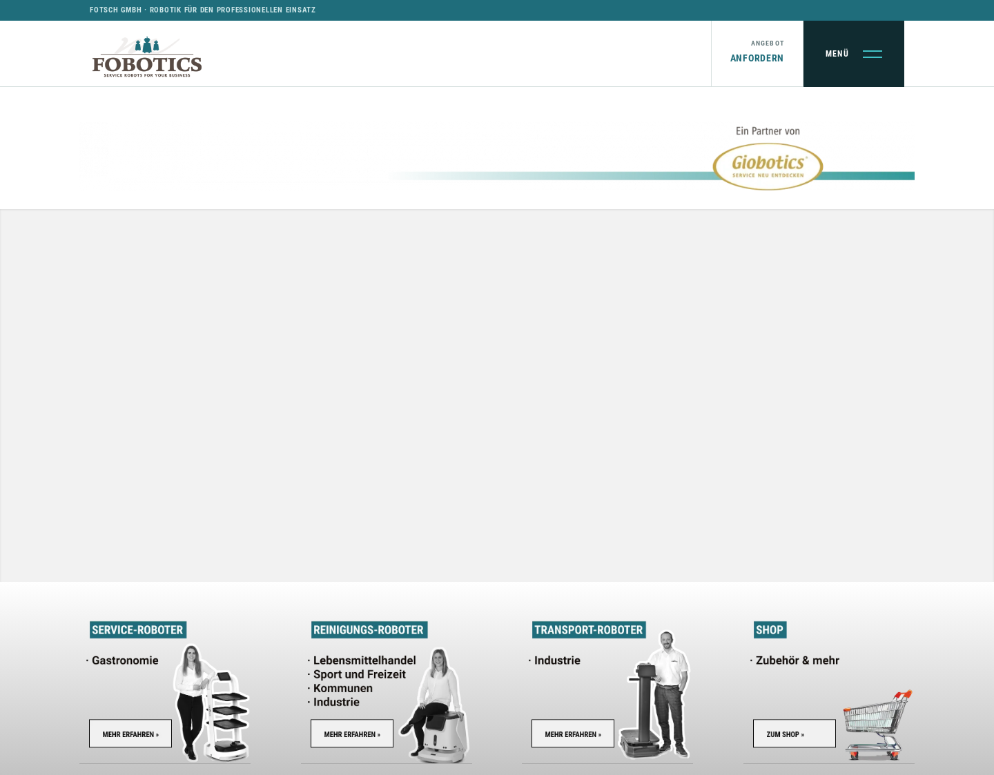 Aktuelle Website-Vorschau von Fobotics