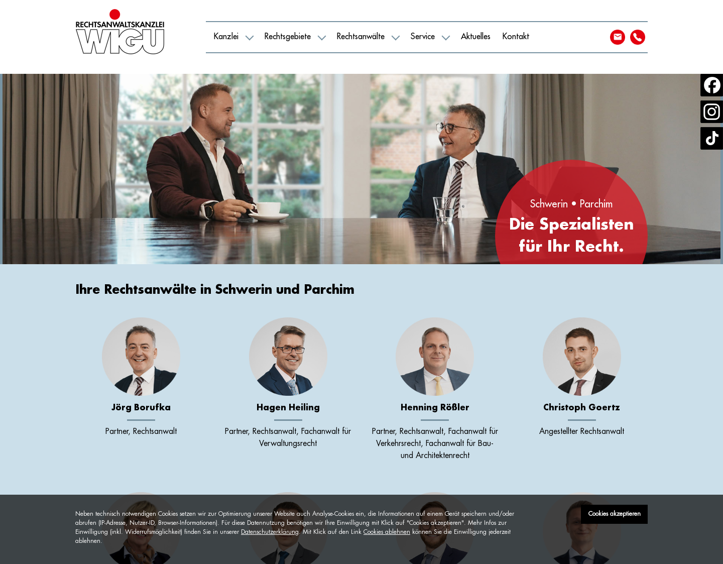 Aktuelle Website-Vorschau von Rechtsanwaltskanzlei WIGU PartG mbB