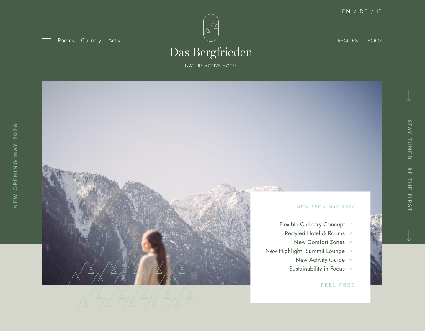 Aktuelle Website-Vorschau von Hotel Bergfrieden