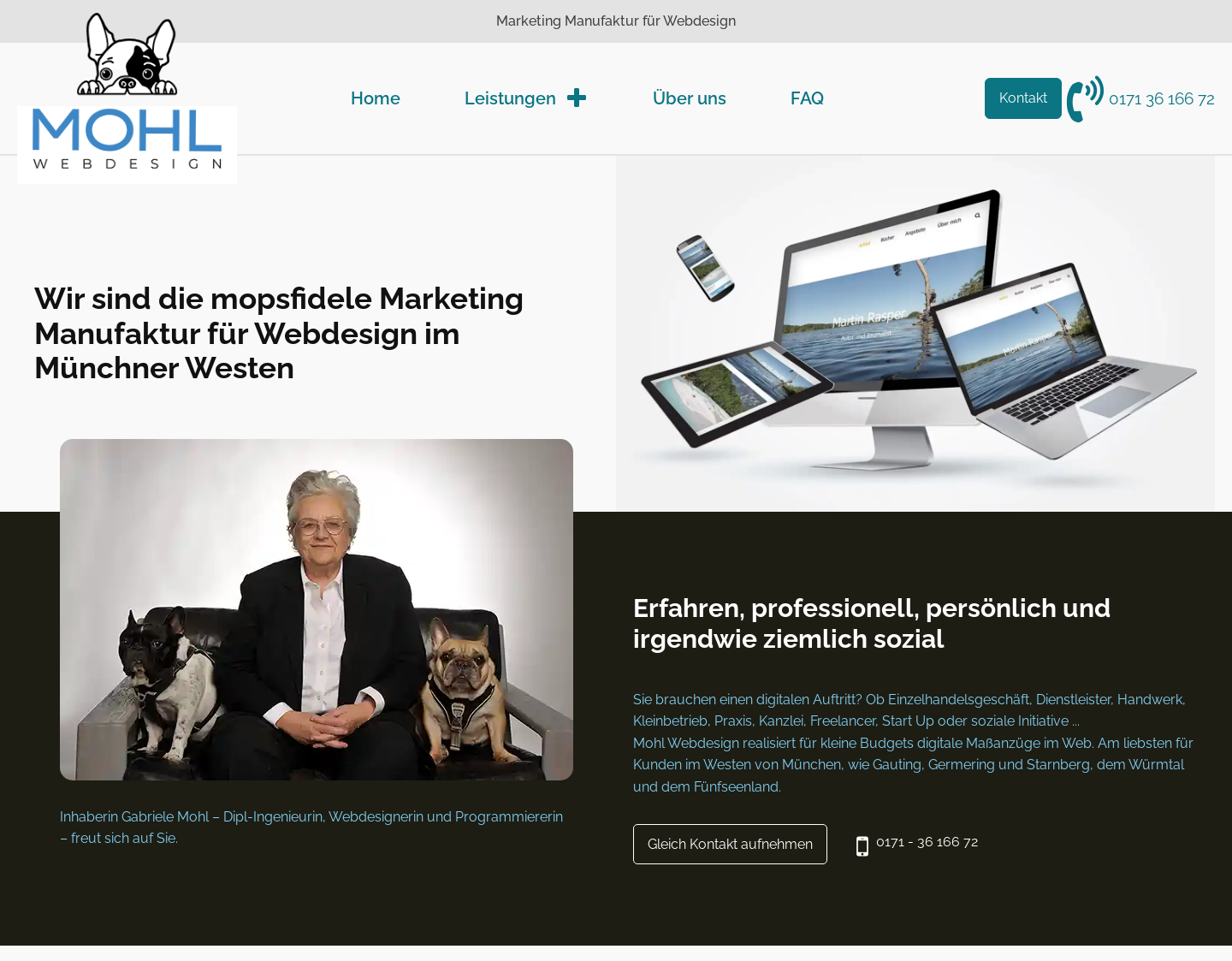 Aktuelle Website-Vorschau von Mohl Werbeagentur