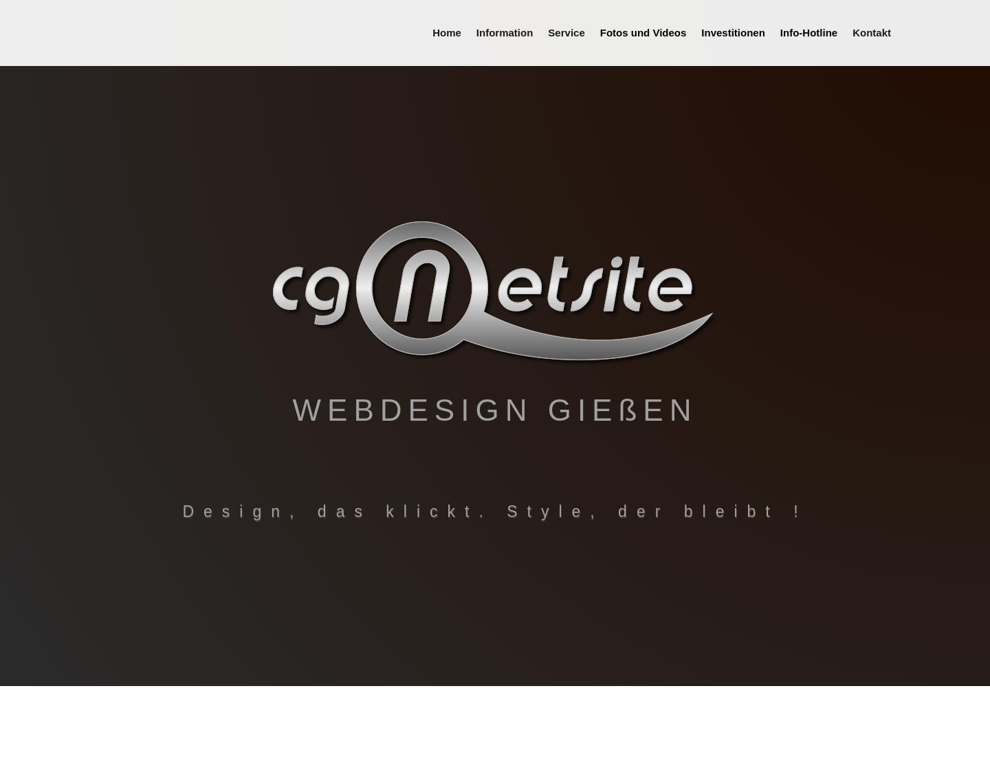Aktuelle Website-Vorschau von CGnetsite - Webdesign