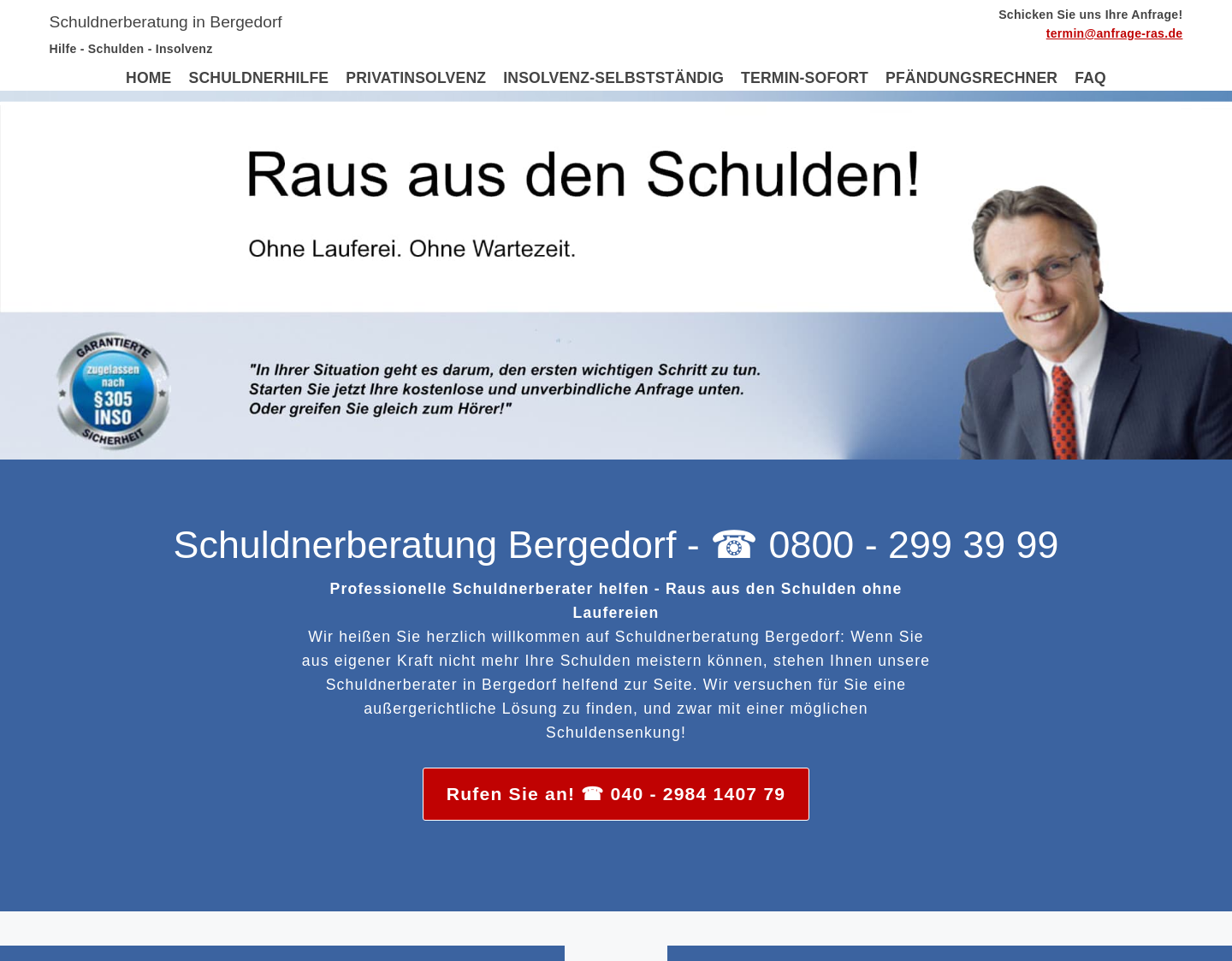 Aktuelle Website-Vorschau von Schuldnerberatung Bergedorf