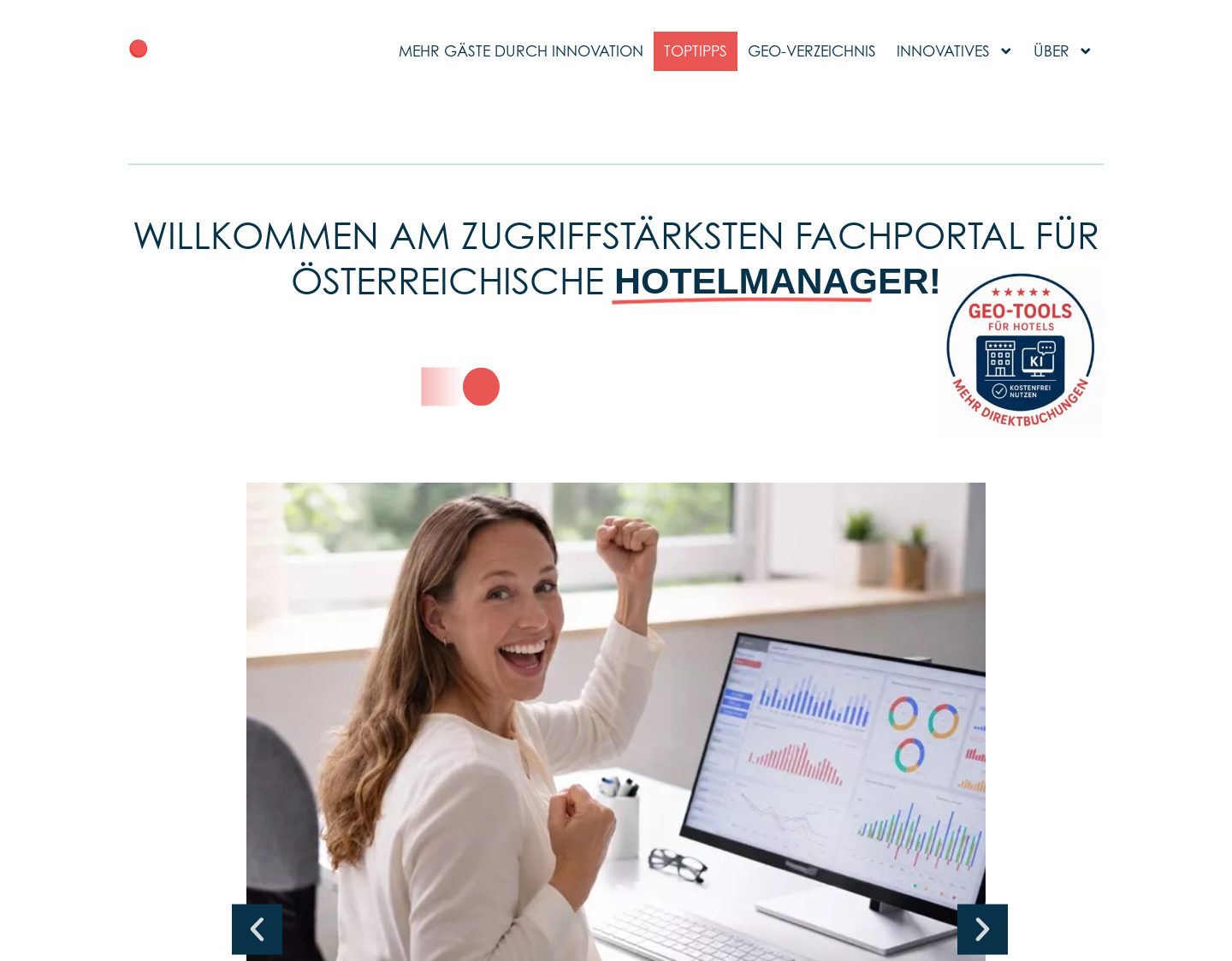 Aktuelle Website-Vorschau von Hotelimpulse