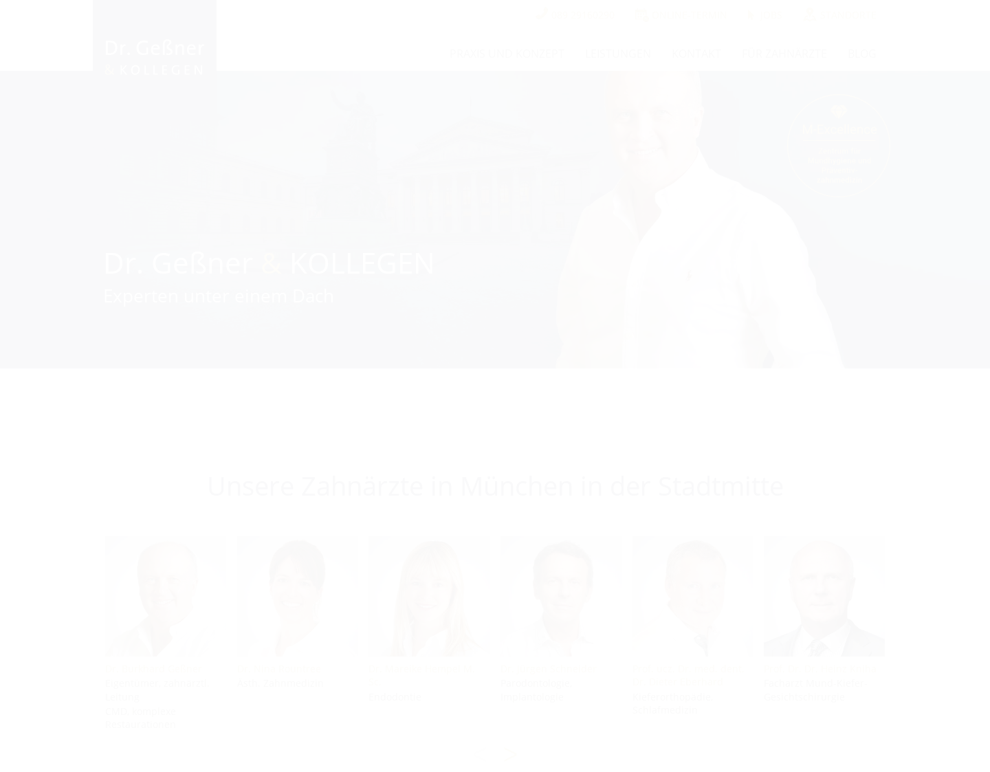 Aktuelle Website-Vorschau von Dr. Geßner & Kollegen