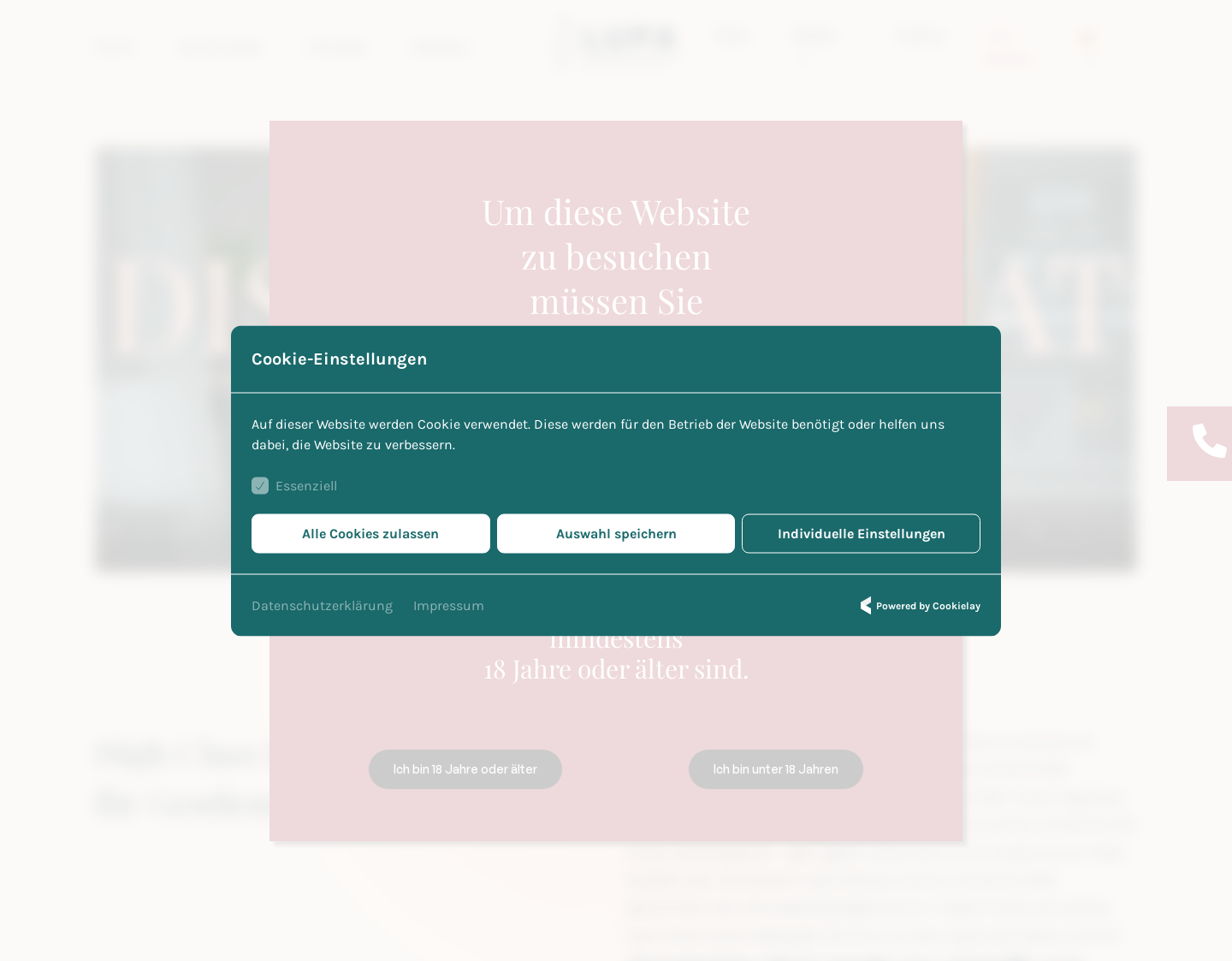 Aktuelle Website-Vorschau von Lupa Escort Service