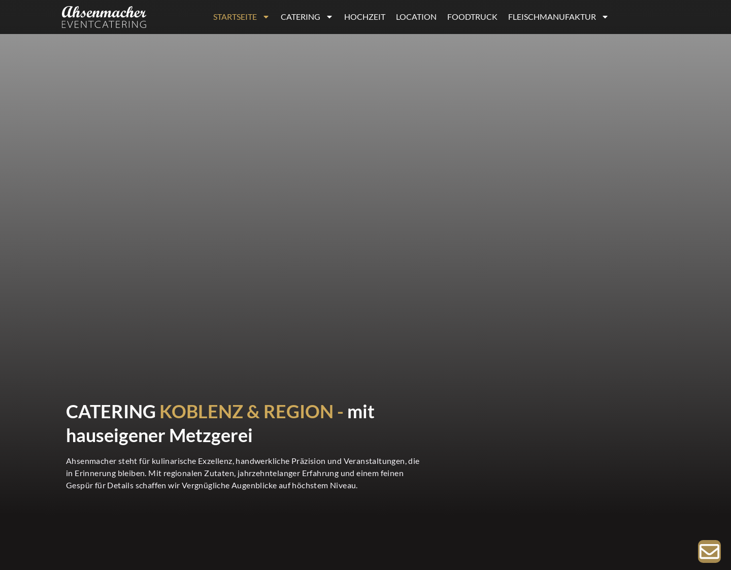 Aktuelle Website-Vorschau von Catering & Event-Location Ahsenmacher