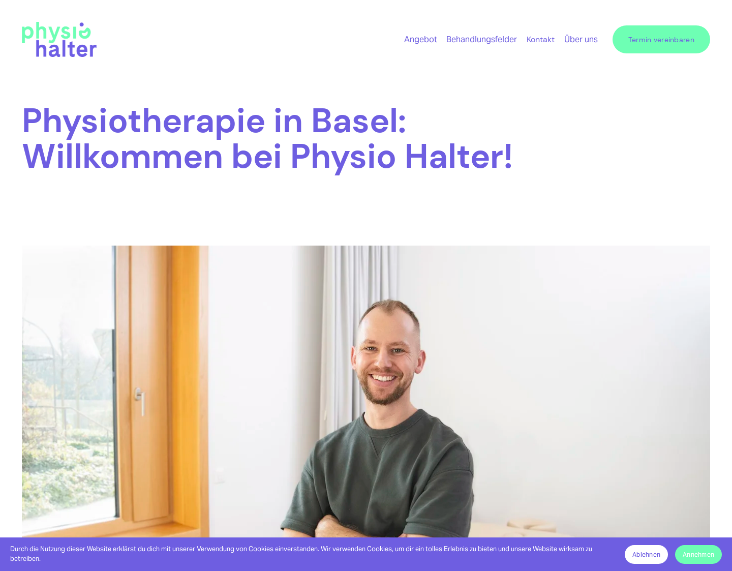 Aktuelle Website-Vorschau von Physiotherapie Halter