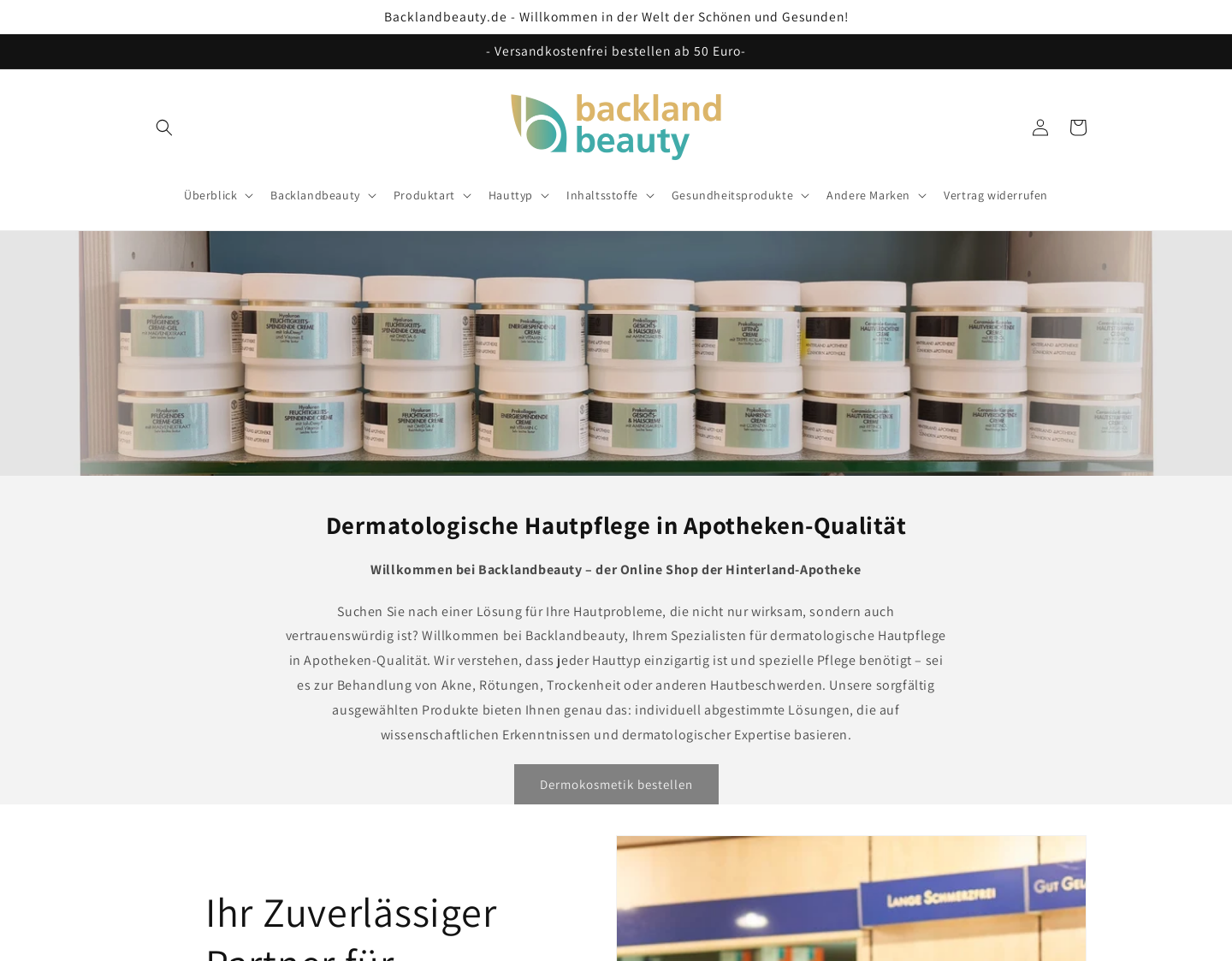 Aktuelle Website-Vorschau von Hinterland Apotheke Stephan Gerrit Schröder e.K.