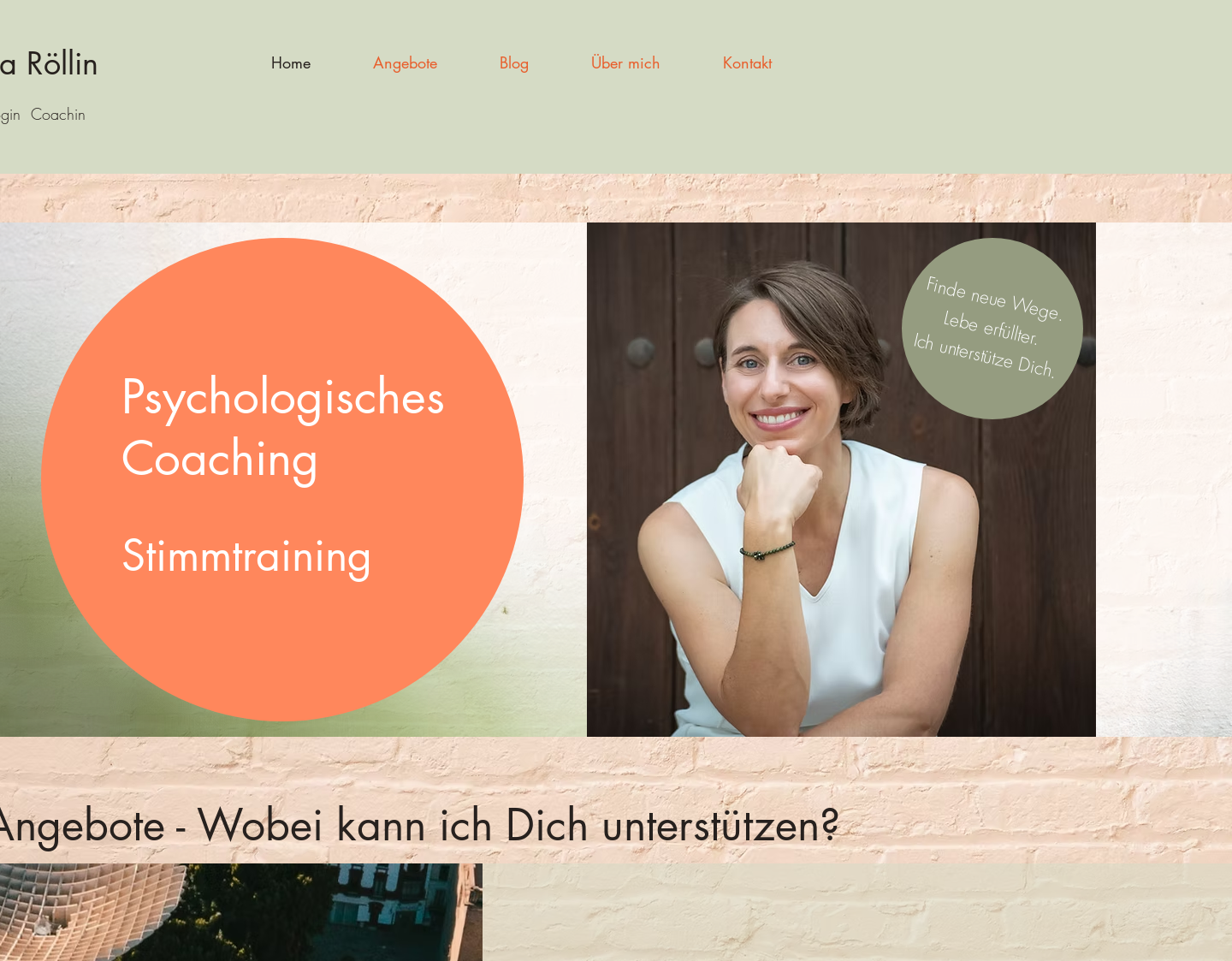 Aktuelle Website-Vorschau von Michaela Röllin Coaching