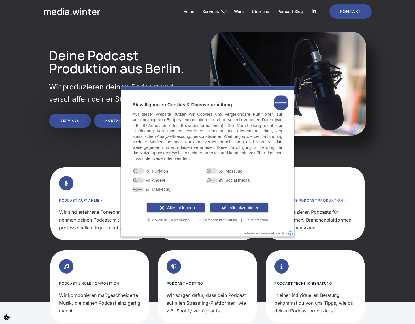 Aktuelle Website-Vorschau von media.winter