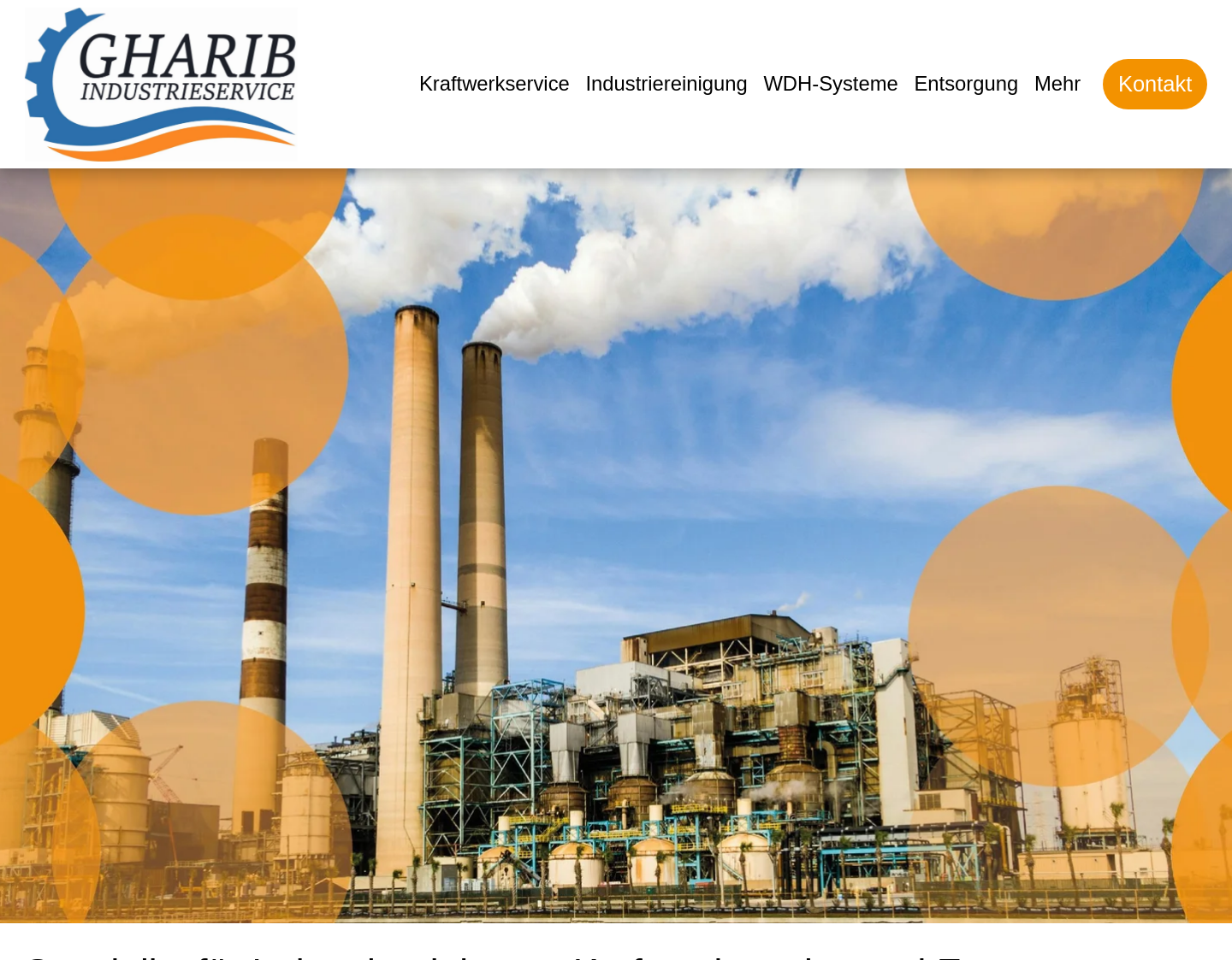 Aktuelle Website-Vorschau von Gharib Industrieservice