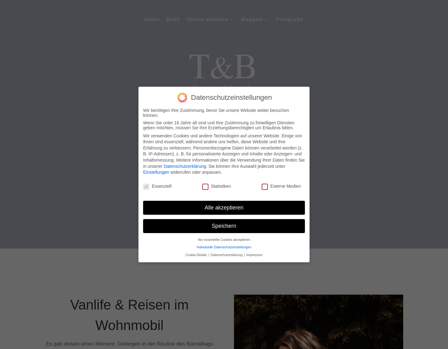 Aktuelle Website-Vorschau von TrustandBreathe