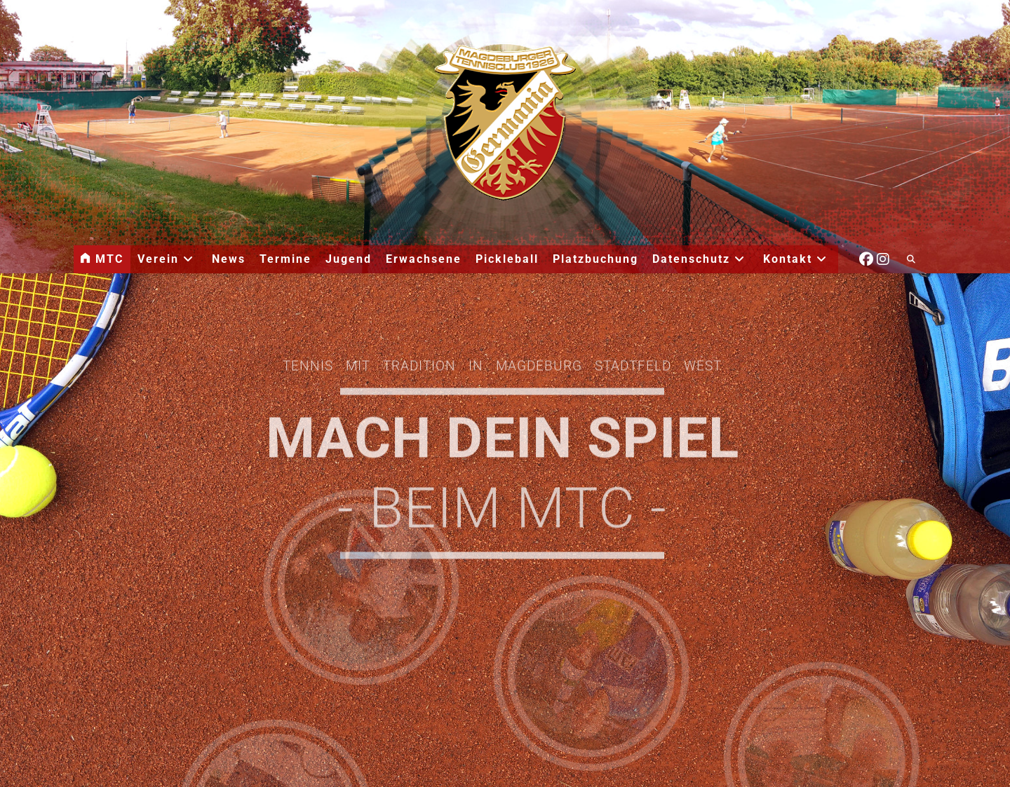 Aktuelle Website-Vorschau von Magdeburger Tennisclub Germania 1926 e.V.