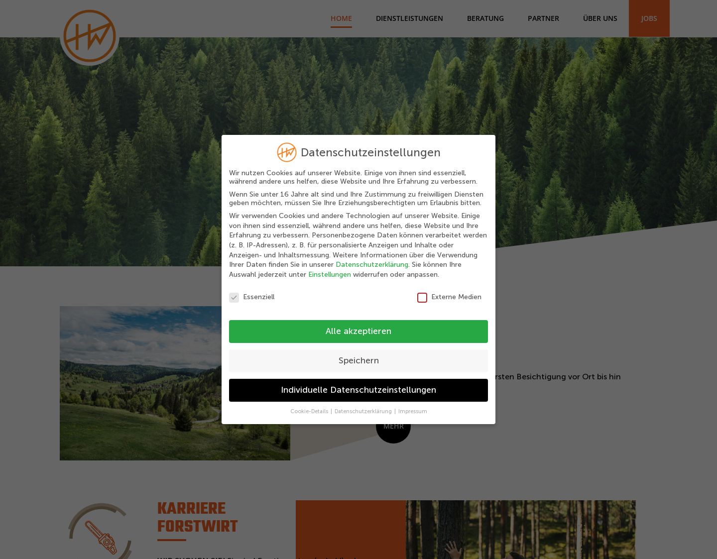 Aktuelle Website-Vorschau von Forstservice Frostdienstleistungen