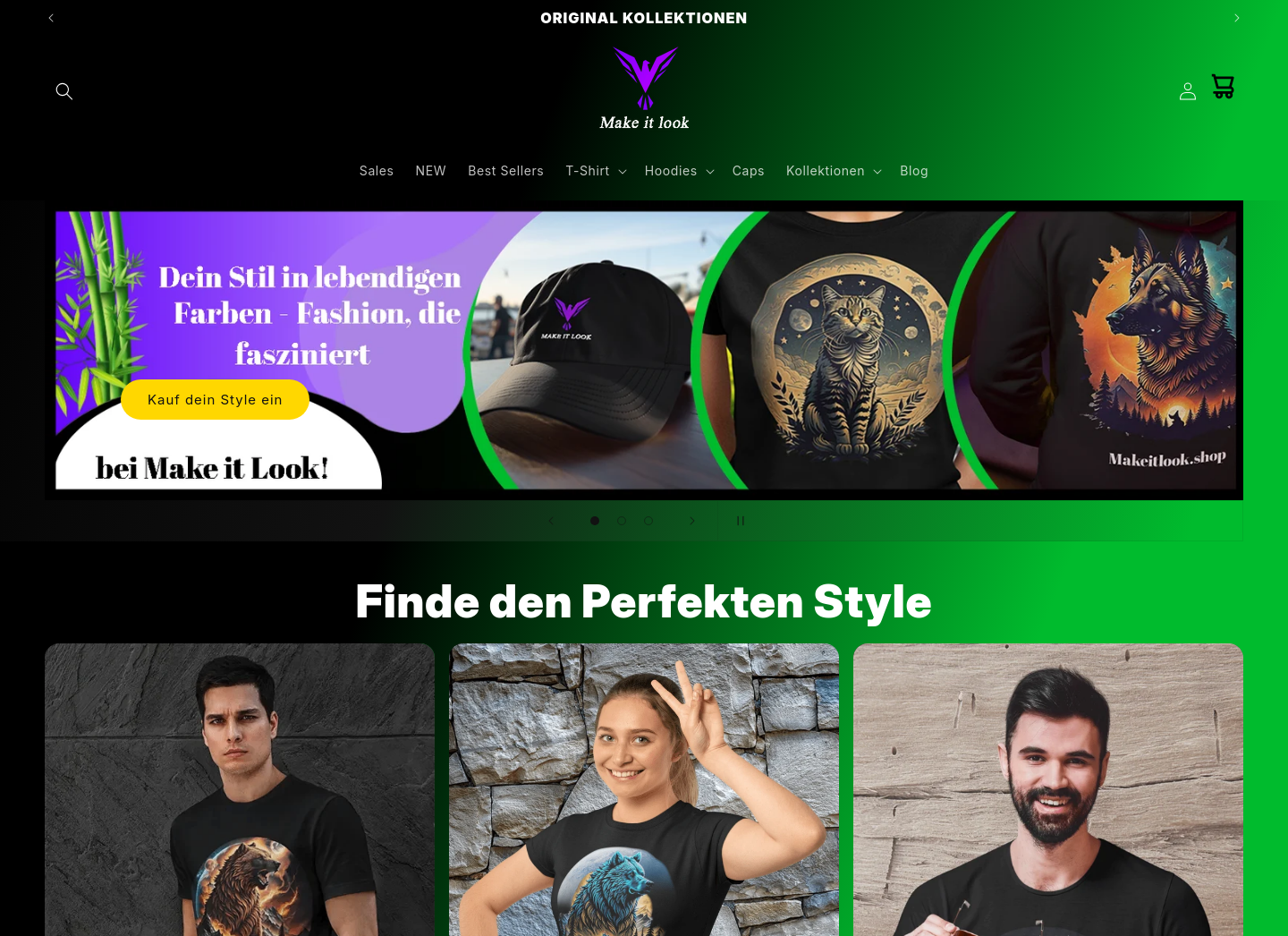 Aktuelle Website-Vorschau von MAKE IT LOOK