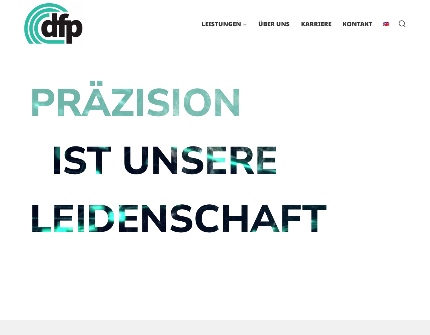 Aktuelle Website-Vorschau von DFP Dreh- und Frästechnik GmbH