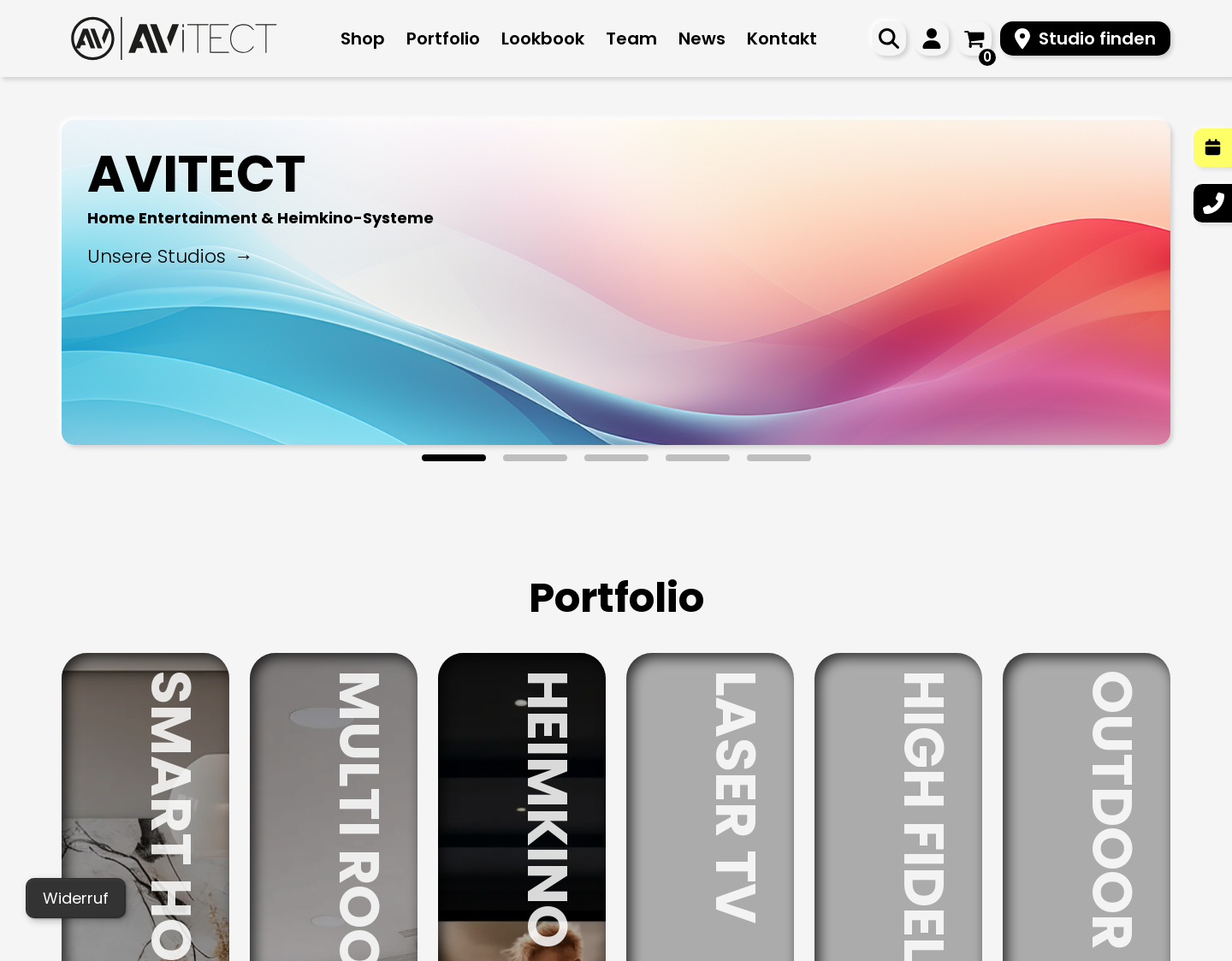 Aktuelle Website-Vorschau von AVITECT GmbH
