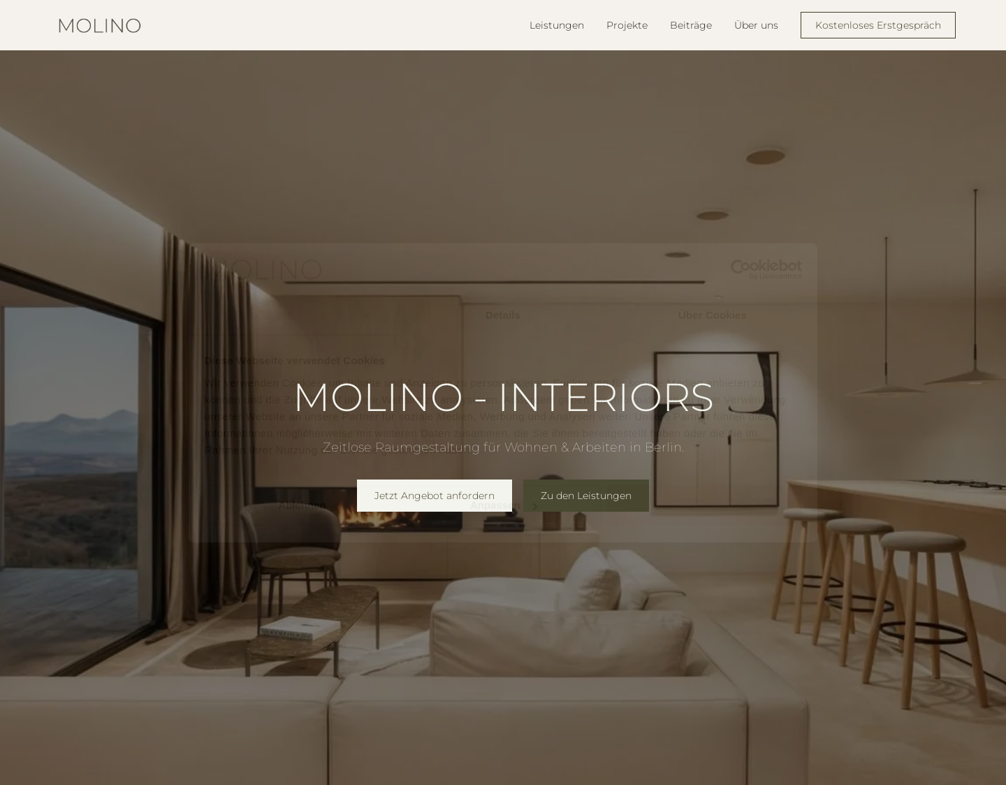 Aktuelle Website-Vorschau von Stefan Vogt - Interior Design