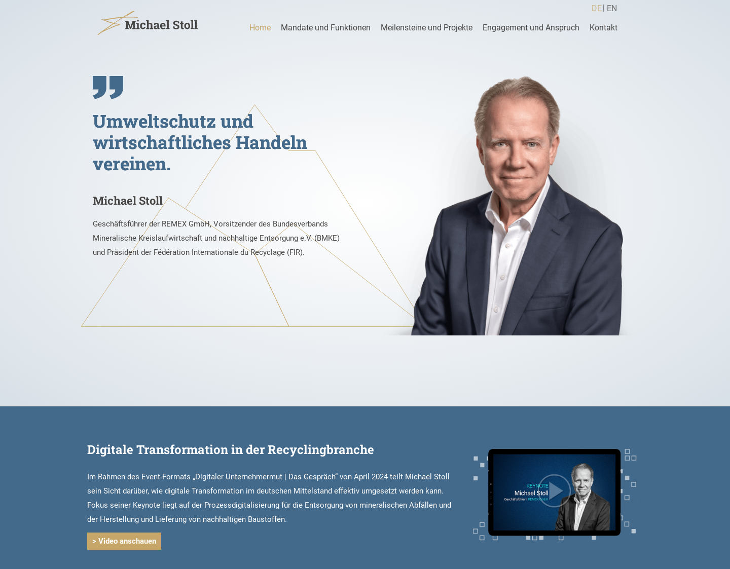 Aktuelle Website-Vorschau von Baustoff Recycling ist die Lösung