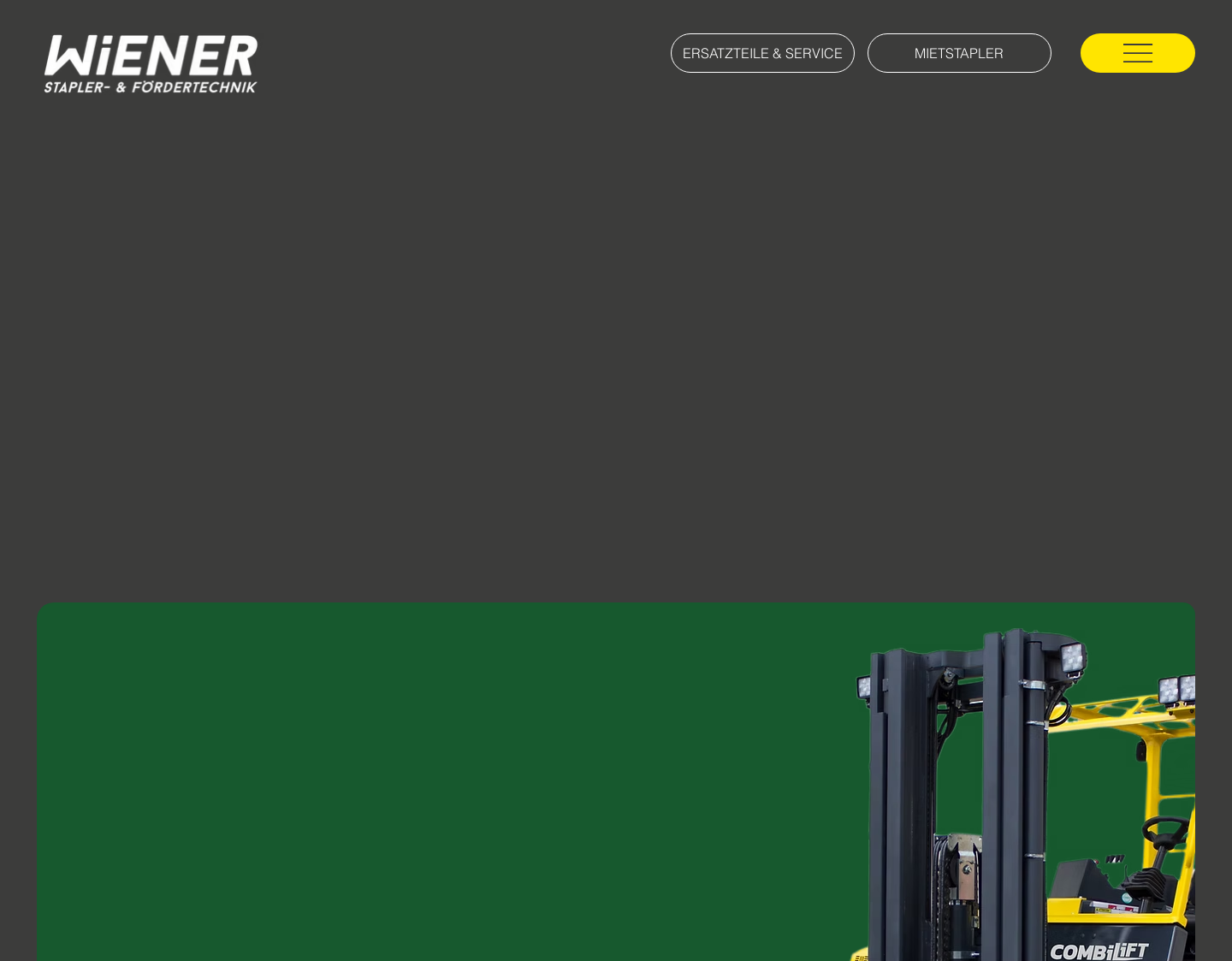 Aktuelle Website-Vorschau von F. WIENER GmbH - Stapler & Fördertechnik