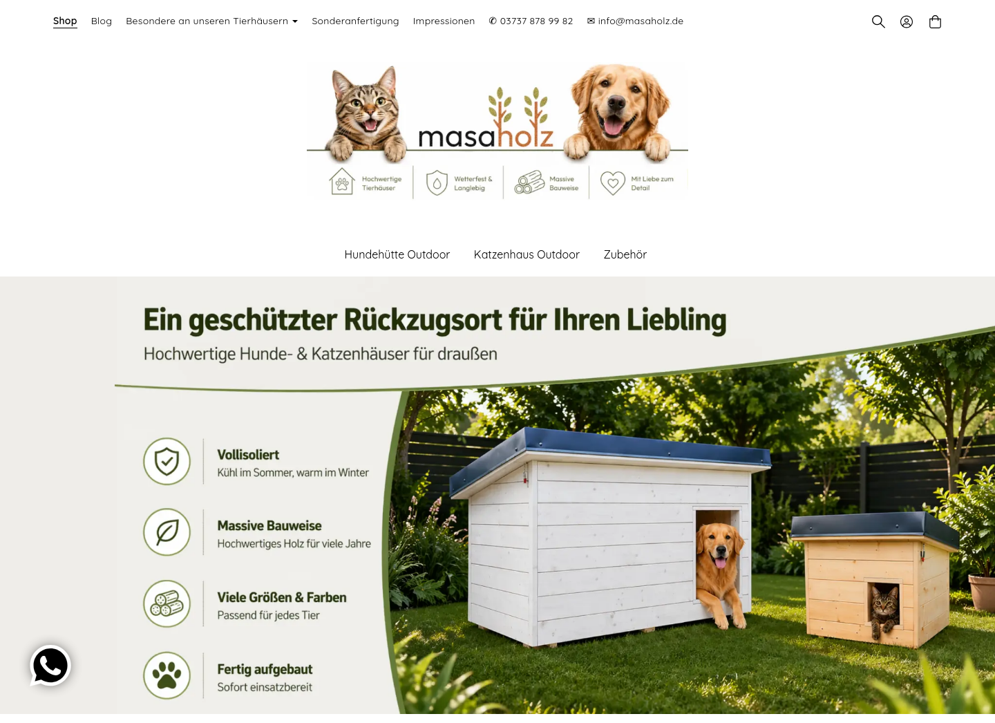 Aktuelle Website-Vorschau von masaholz