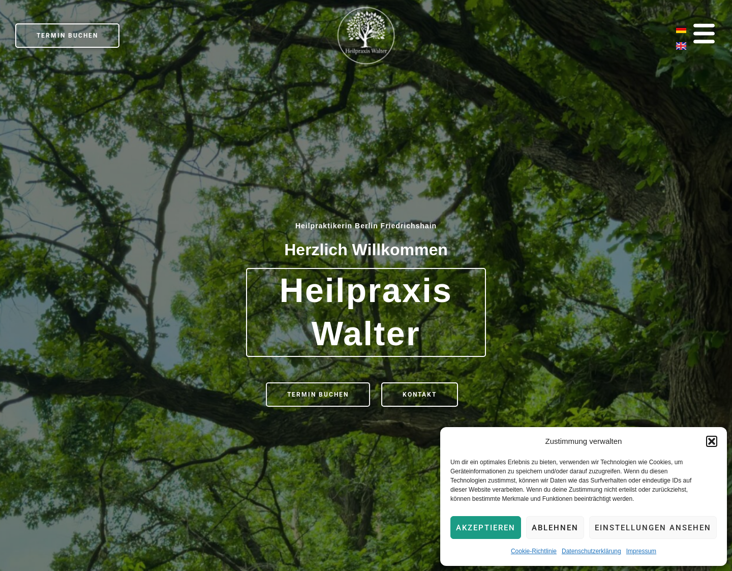 Aktuelle Website-Vorschau von Heilpraxis Walter | Heilpraktikerin Martina Walter