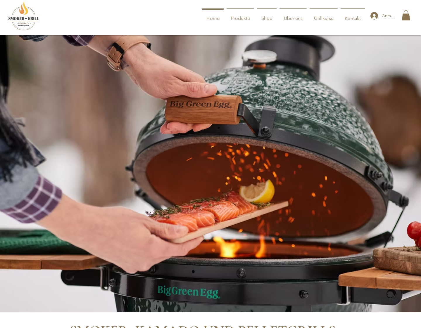 Aktuelle Website-Vorschau von Smoker-Grill Online-Shop